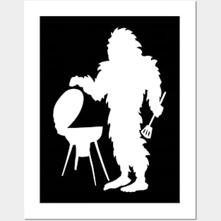 Funny Bigfoot Cooking Chef Posters and Art